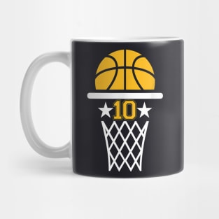 10 Years Old Boy 10th Birthday Basketball Theme Mug